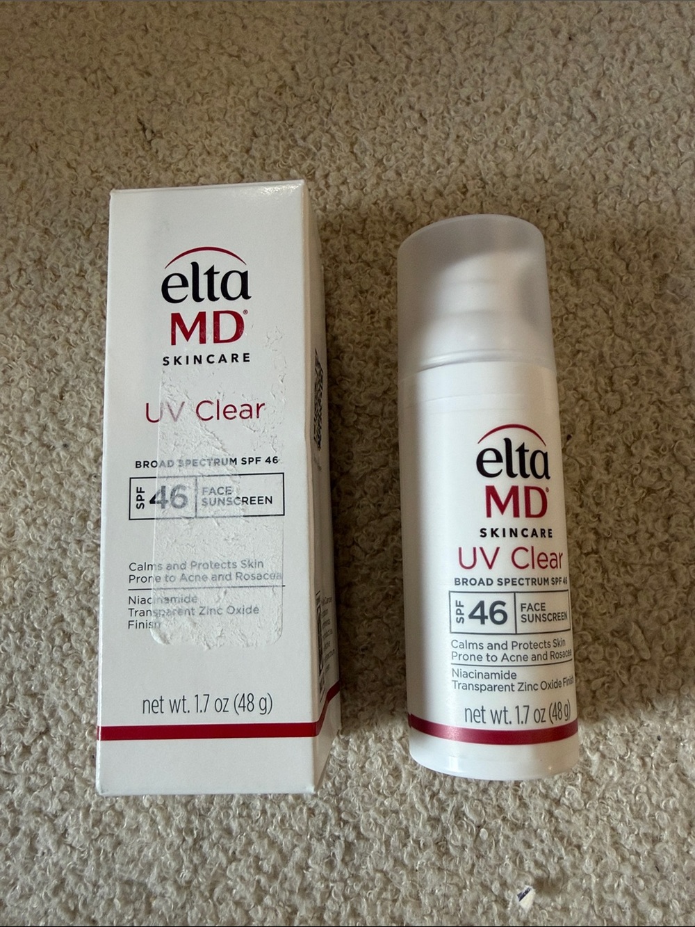 EltaMD UV Clear SPF 46 Face Sunscreen - NIB EXP 02/2028